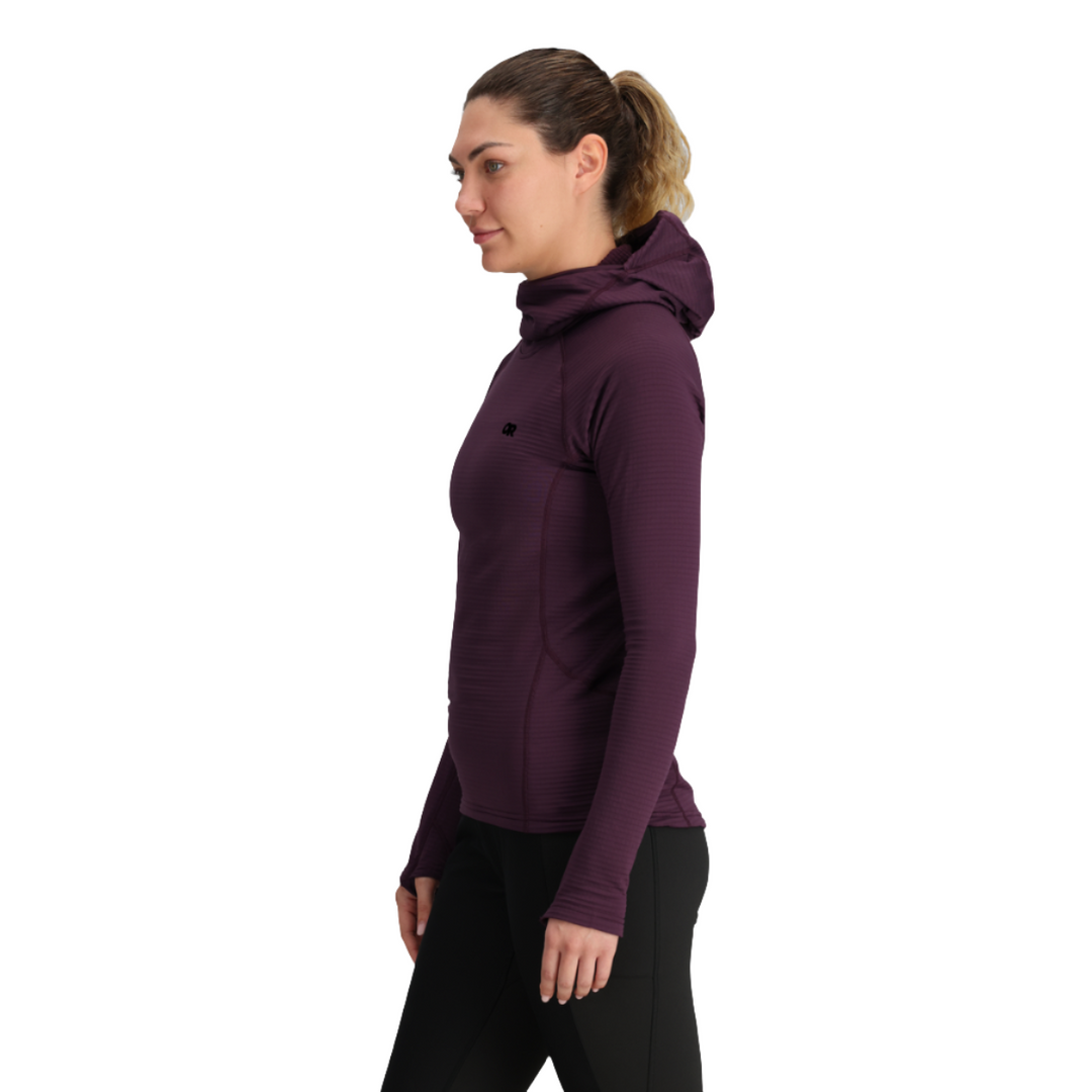 Vigor Grid Fleece Pullover Hoodie - Women's