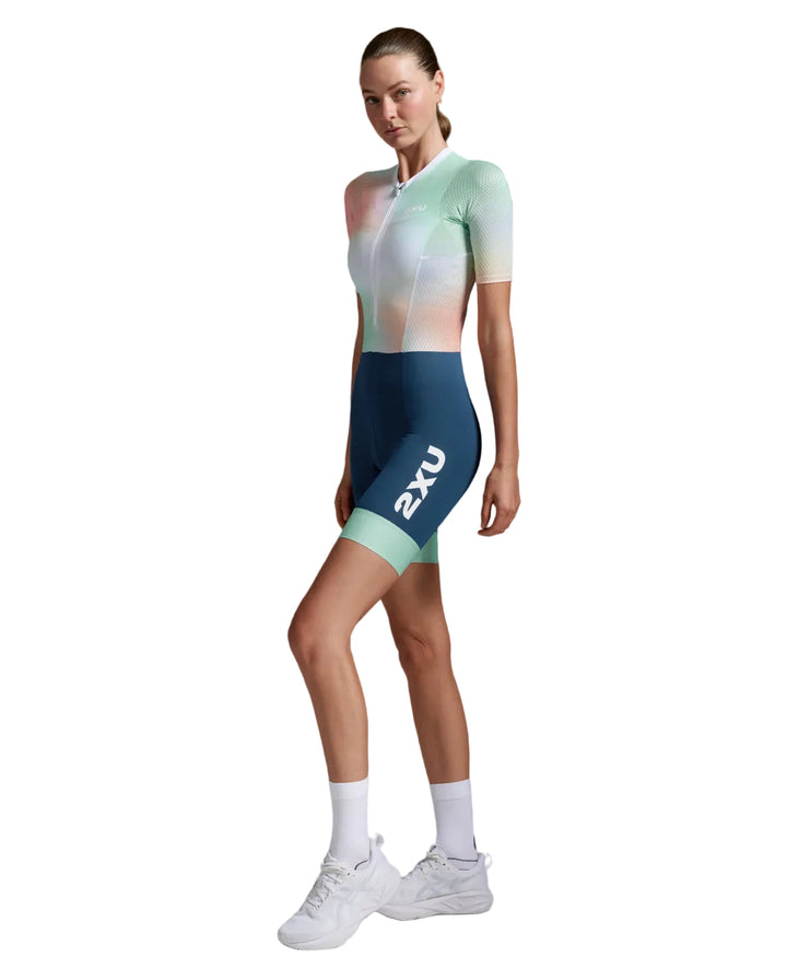 Aero Hex Sleeved Trisuit - Short Sleeve - Women's