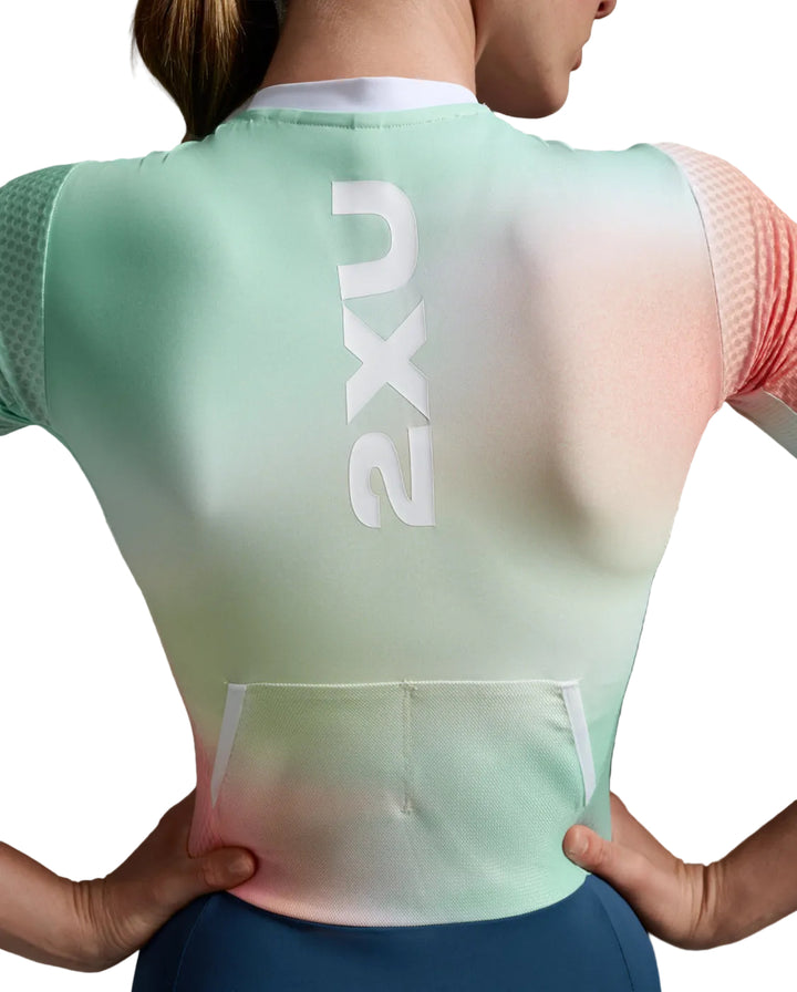 Aero Hex Sleeved Trisuit - Short Sleeve - Women's