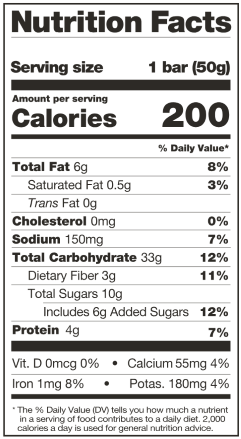 Energy Bar Sport Fuel - Single