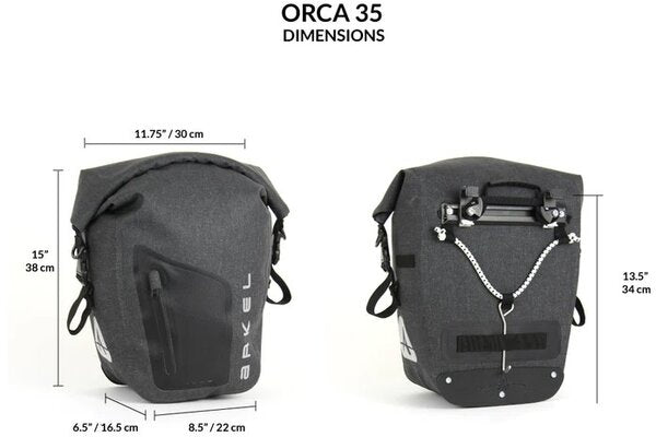 Orca Panniers (Pair) - 35 L