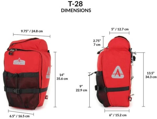 T-28 Classic Touring Panniers (Pair) - 28 L