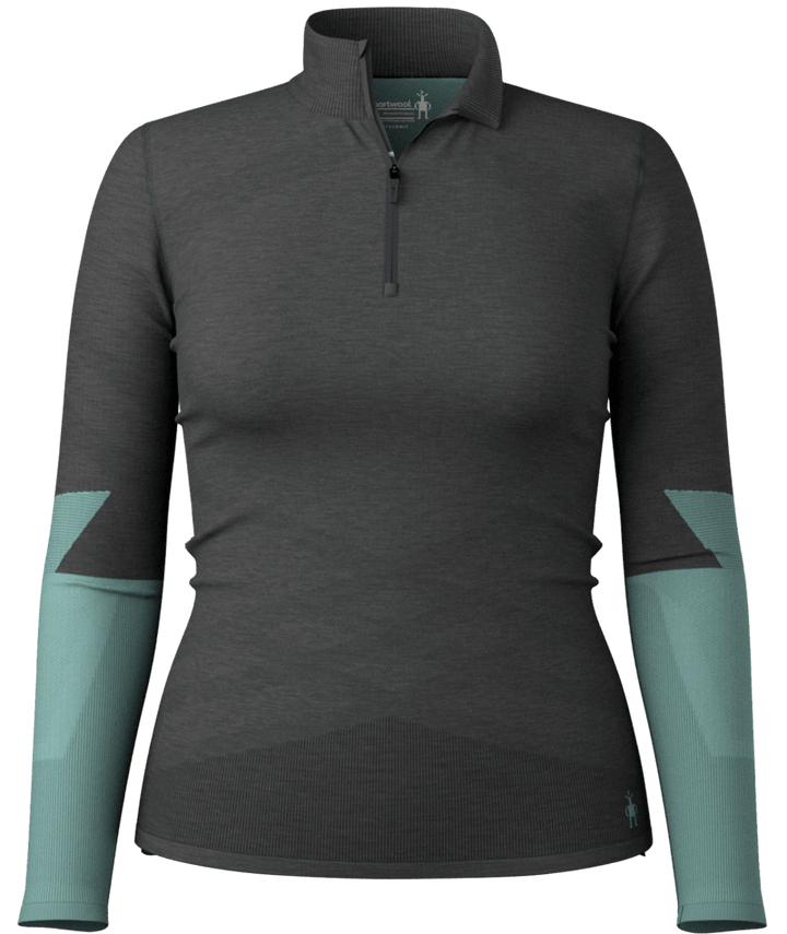 Intraknit Thermal Merino Base Layer Colorblock Zip Neck - Long Sleeve - Women's