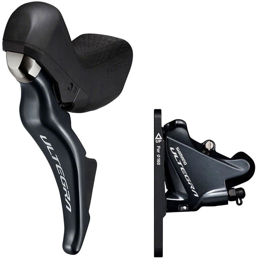 Ultegra ST-R8025/BR-R8070 Flat Mount Hydraulic Disc Brake Caliper and Dual Control Lever