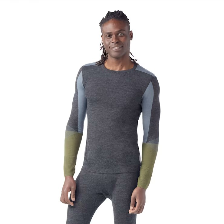 Intraknit™ Thermal Merino Base Layer Colorblock Crew