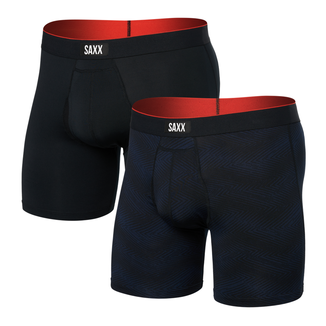 Multi-Sport Mesh Boxer Brief with Fly - 2 Pack - Men's