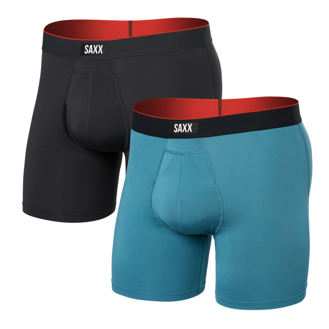 Multi-Sport Mesh Boxer Brief with Fly - 2 Pack - Men's