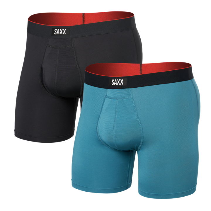 Multi-Sport Mesh Boxer Brief with Fly - 2 Pack - Men's