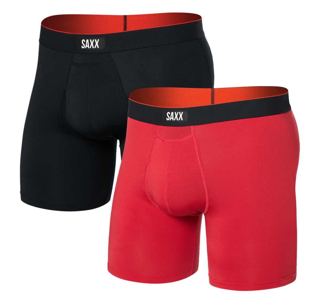 Multi-Sport Mesh Boxer Brief with Fly - 2 Pack - Men's