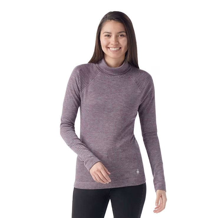 Thermal Merino Rib Turtleneck - Women's