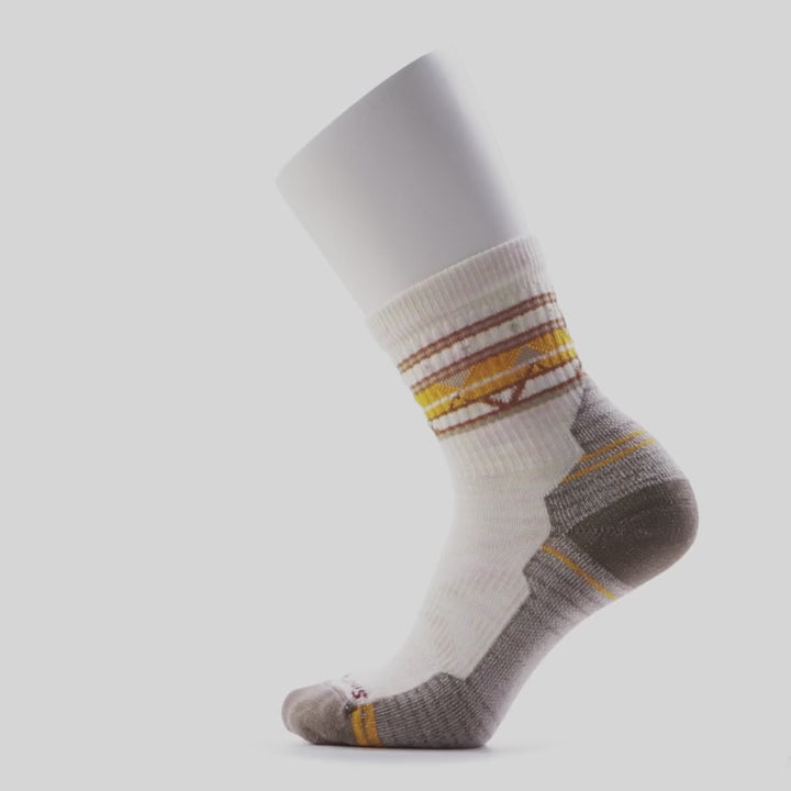 Hike Light Cushion Zig Zag Valley Mid Crew Socks - Women's