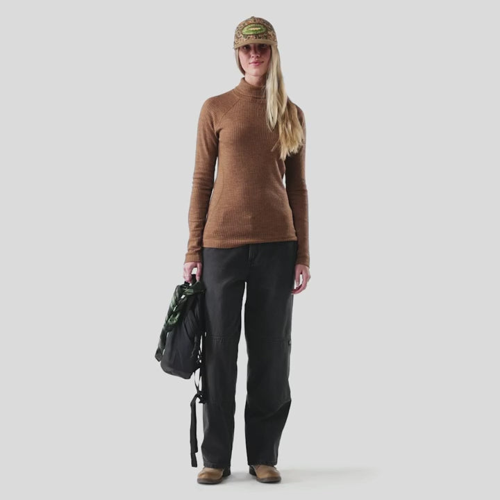 Thermal Merino Rib Turtleneck - Long Sleeve - Women's