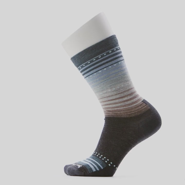 Everyday Stitch Stripe Zero Cushion Crew Socks - Unisex