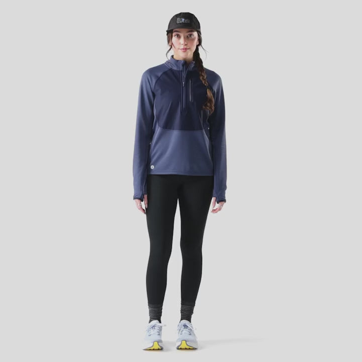 Active Fleece Wind Zip Neck - Long Sleeve - Women's