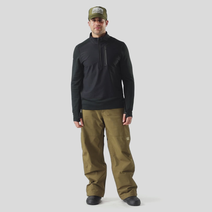 Active Fleece Wind Zip Neck - Long Sleeve - Men's