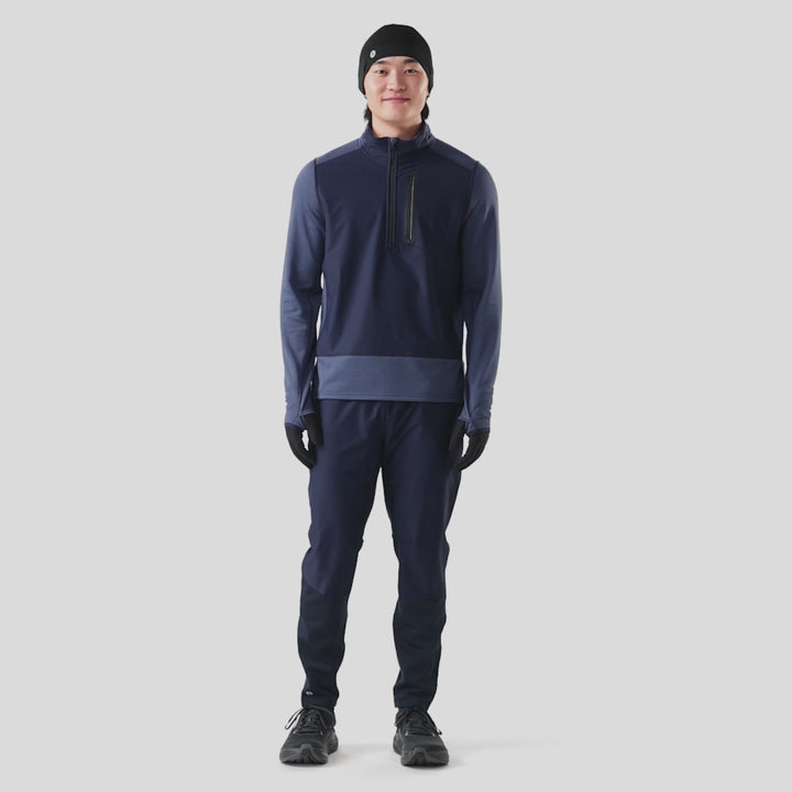 Active Fleece Wind Zip Neck - Long Sleeve - Men's