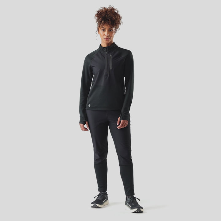 Active Fleece Wind Zip Neck - Long Sleeve - Women's