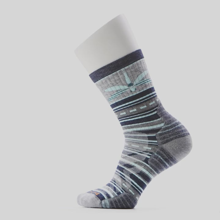 Performance Hike Targeted Cushion Dragon Stitch Mid Crew Socks - Women's