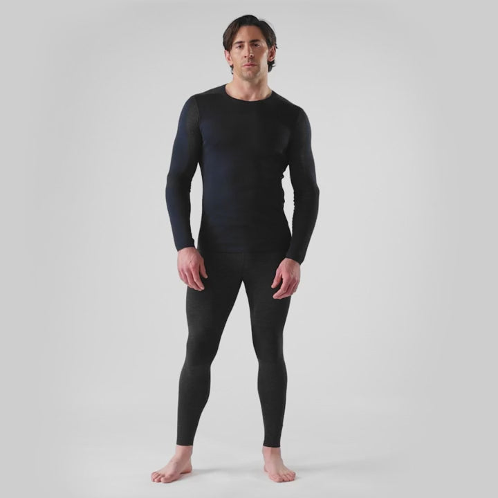 Intraknit Thermal Merino Base Layer Colorblock Crew - Long Sleeve - Men's