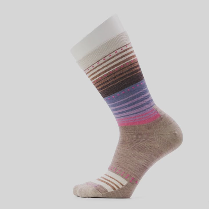 Everyday Stitch Stripe Zero Cushion Crew Socks - Unisex