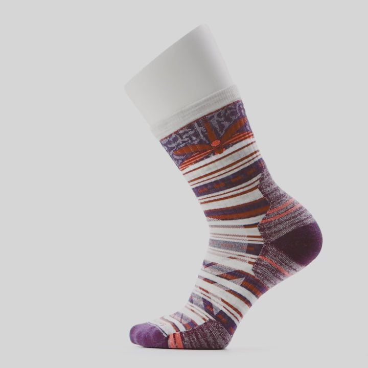 Performance Hike Targeted Cushion Dragon Stitch Mid Crew Socks - Women's