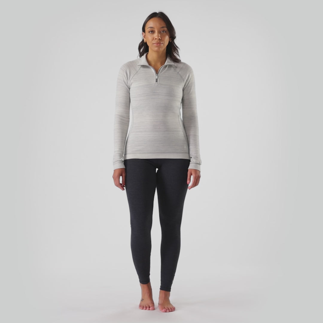 Classic Thermal Merino Base Layer Zip Neck - Long Sleeve - Women's