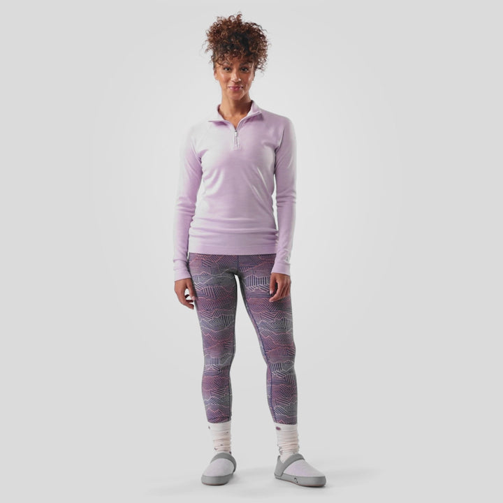Classic Thermal Merino Base Layer Zip Neck - Long Sleeve - Women's