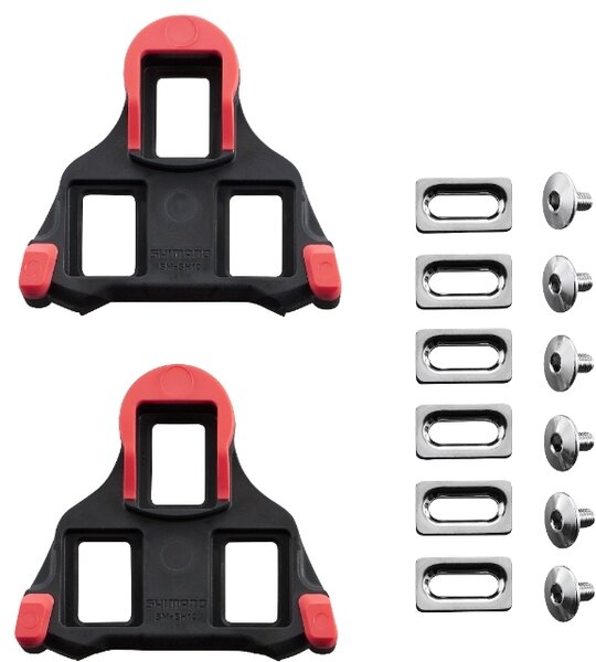 SPD-SL Cleat Set - 0 Degree Float - Red