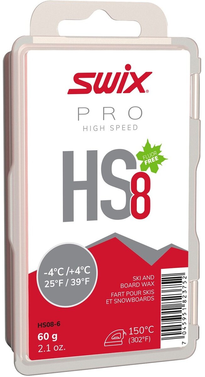 HS8 Red Glide Wax -4°C / +4°C (25°F / 39°F) 60g (2.1oz)