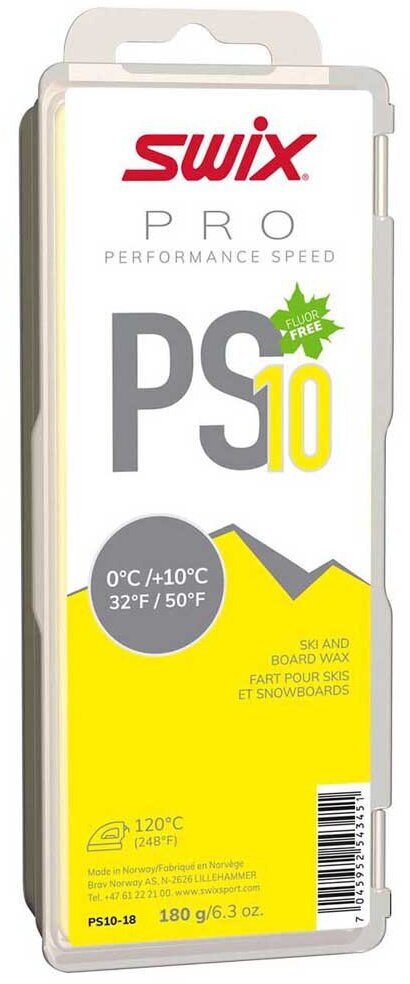 PS10 Yellow Glide Wax 0°C / +10°C (32°F / 50°F) 180g (6.3oz)