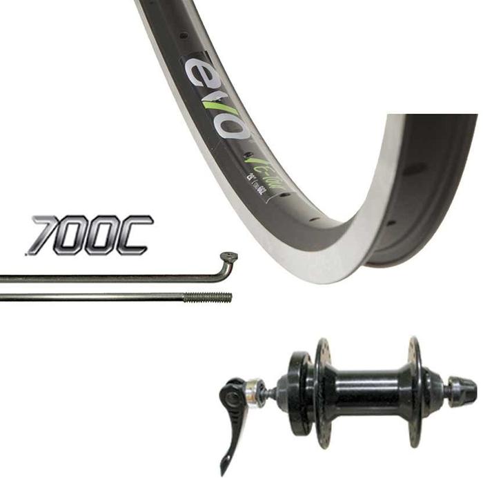 Evo E-Tour 19/Formula DC-20 700 Rim/Disc Brake 6-bolt Front Wheel