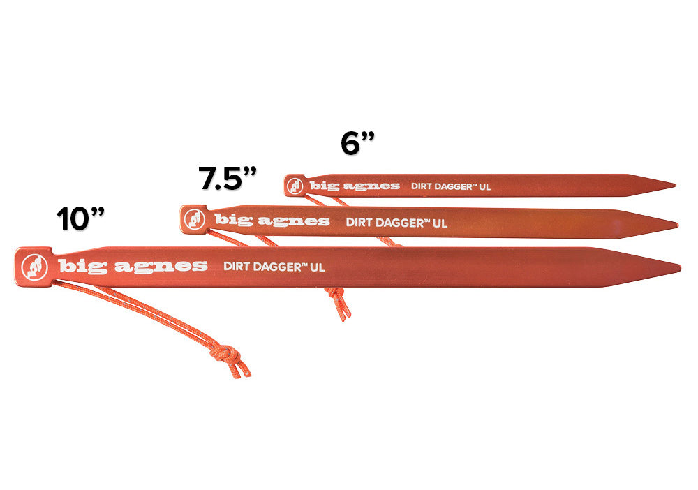 Dirt Dagger UL Tent Stakes - 6 Pack