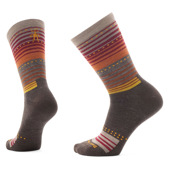 Everyday Stitch Stripe Zero Cushion Crew Socks - Unisex